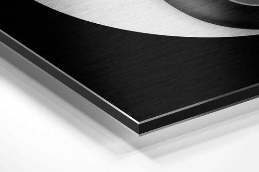 Ying Yang Skulls Brushed Aluminium Dibond Wall Art