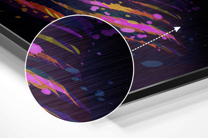 Zebra Brushed Aluminium Dibond Wall Art