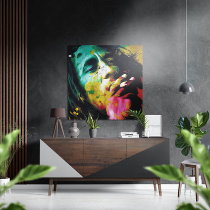 Bob Marley Brushed Aluminium Dibond Wall Art